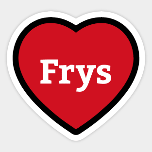 Frys Heart Sticker